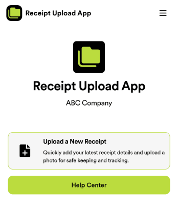 Receipt Upload App Template