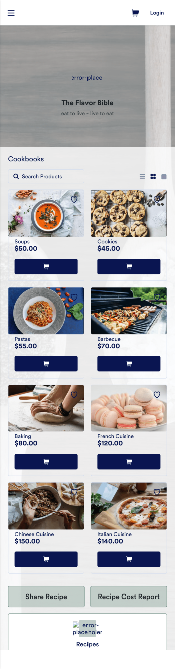 Recipe Book App Template