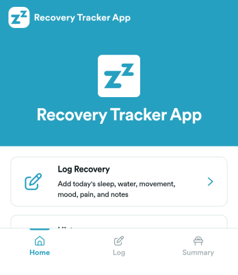 Recovery Tracker App Template