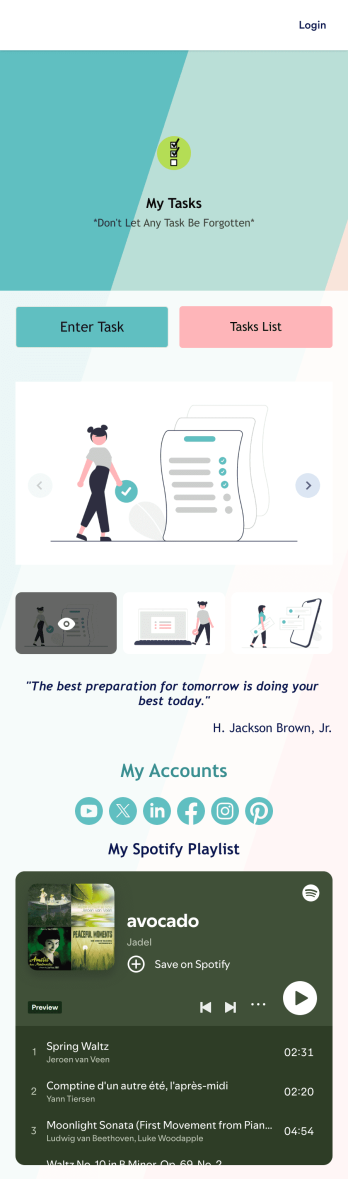 Recurring Tasks App Template