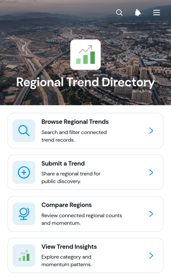 Regional Trend Directory App Template