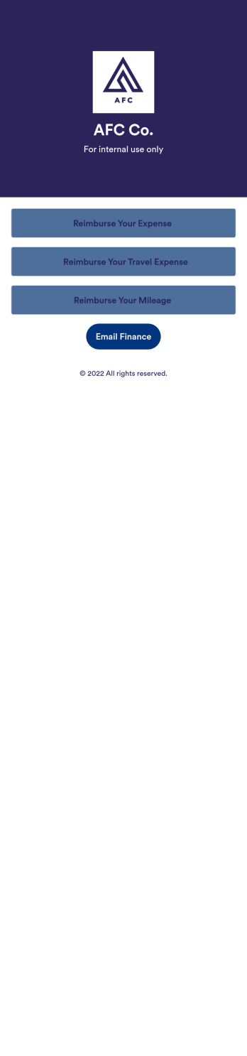 Reimbursement App Template