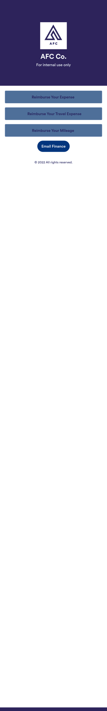 Reimbursement App Template