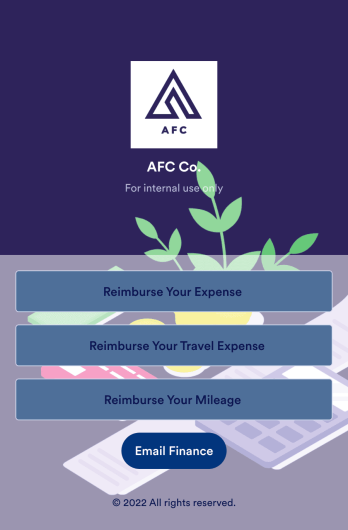 Reimbursement App Template