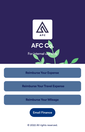 Reimbursement App Template