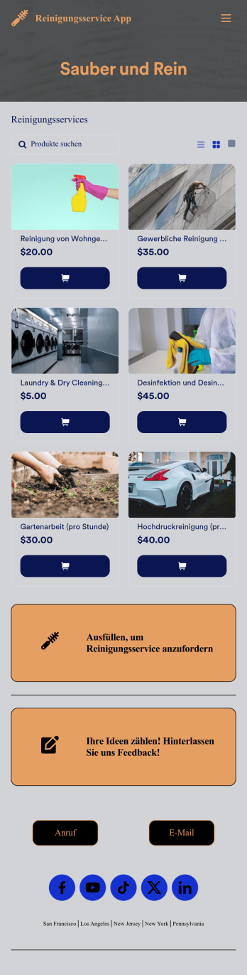 Reinigungsservice App