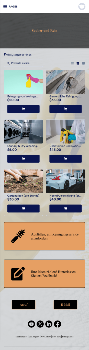 Reinigungsservice App Template