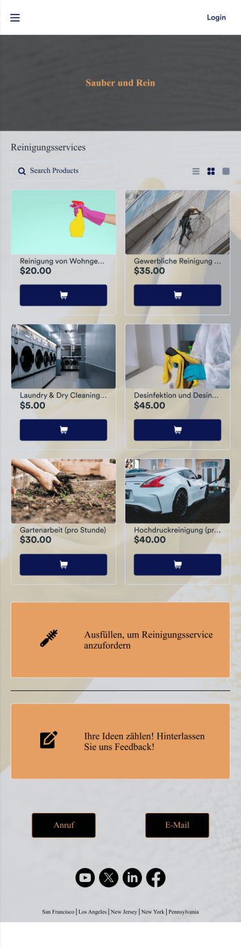 Reinigungsservice App