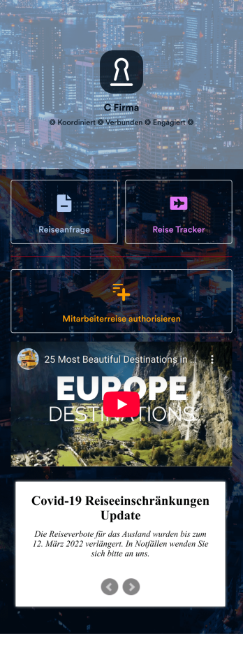 Reise Management App Template
