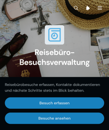 Reisebüro-Besuchserfassungs-App