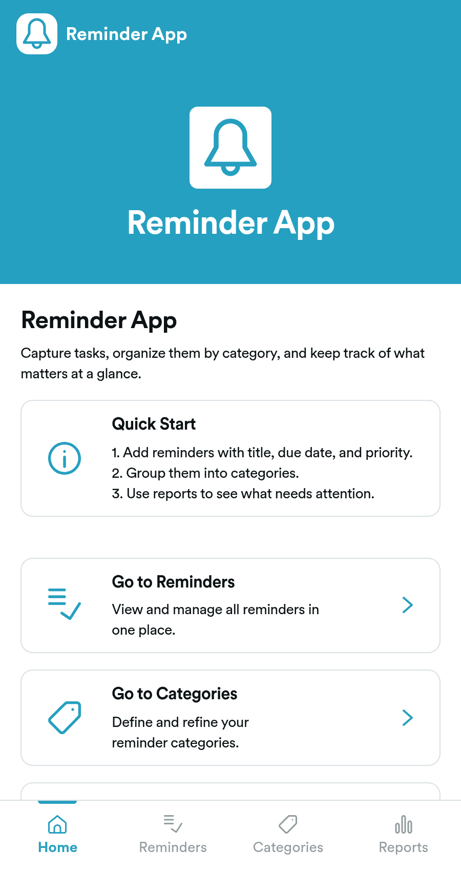 Reminder App Template | Jotform