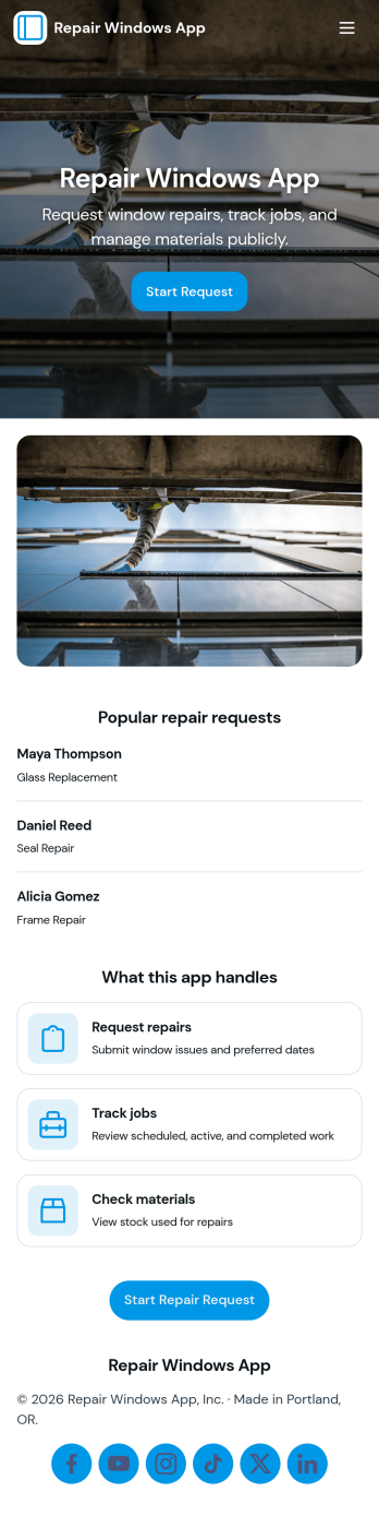 Repair Windows App Template