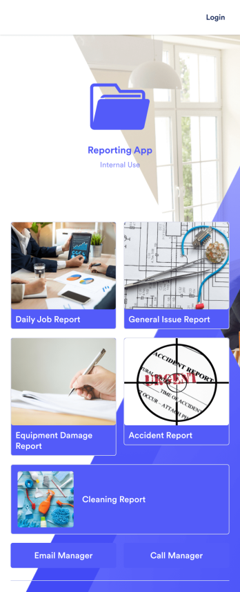 Reporting App Template