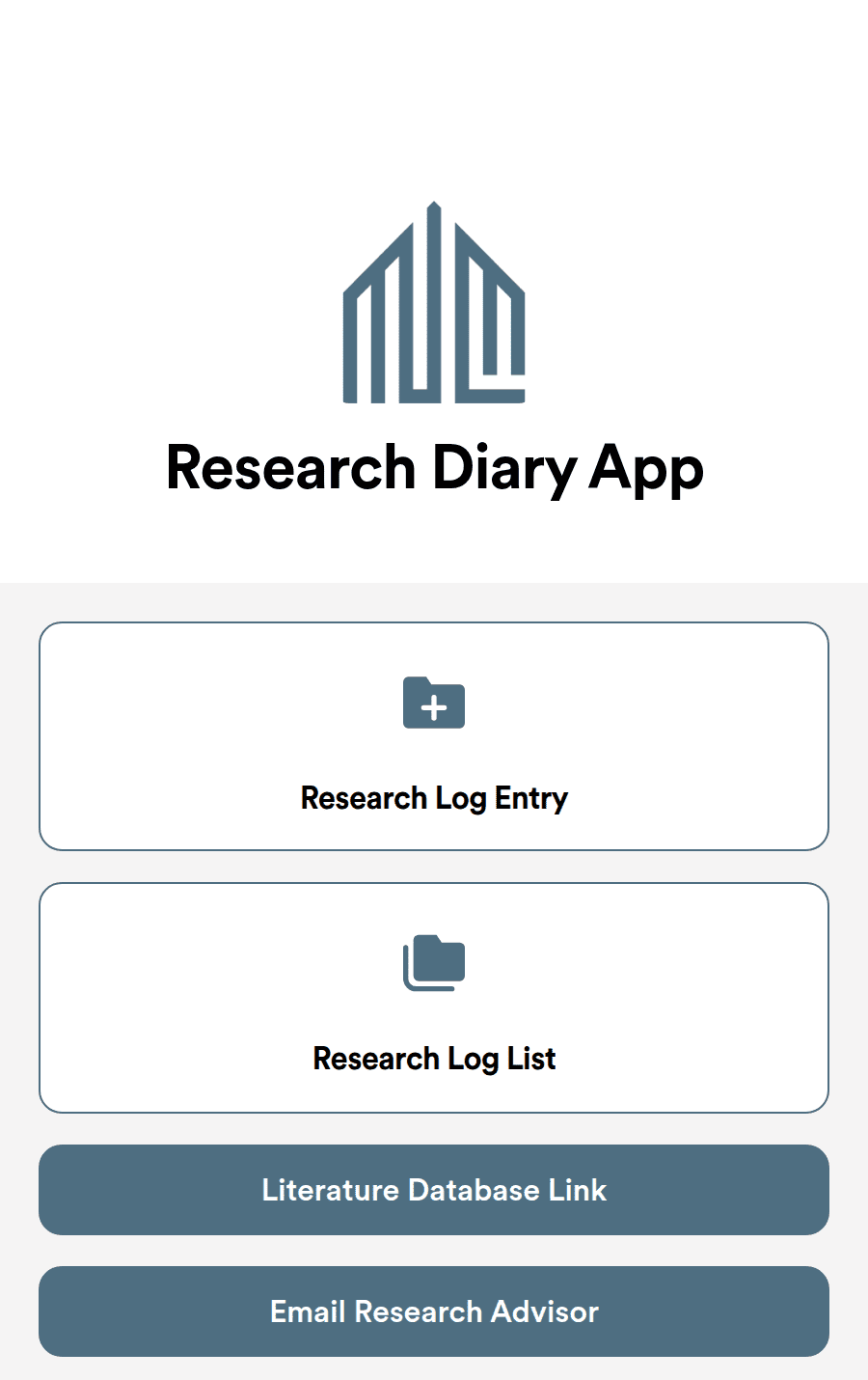 Researc Apps Research Diary App Template | Jotform