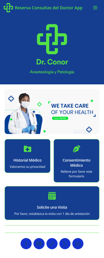 Reserva Consultas del Doctor App
