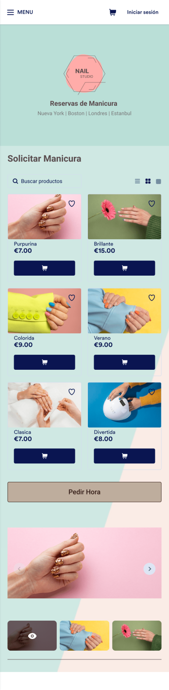 Reservas de Manicura App Template
