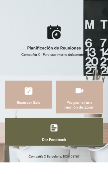 Reservas de Salas de Reuniones App