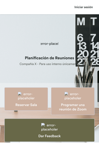 Reservas de Salas de Reuniones App Template