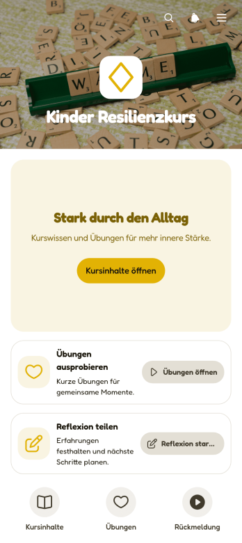 Resilienzkurs-App für Kinder