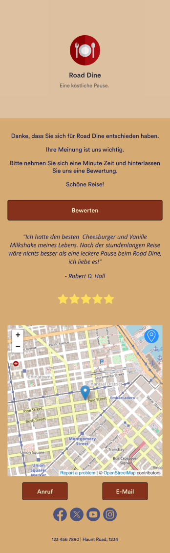 Restaurant Bewertung App Template