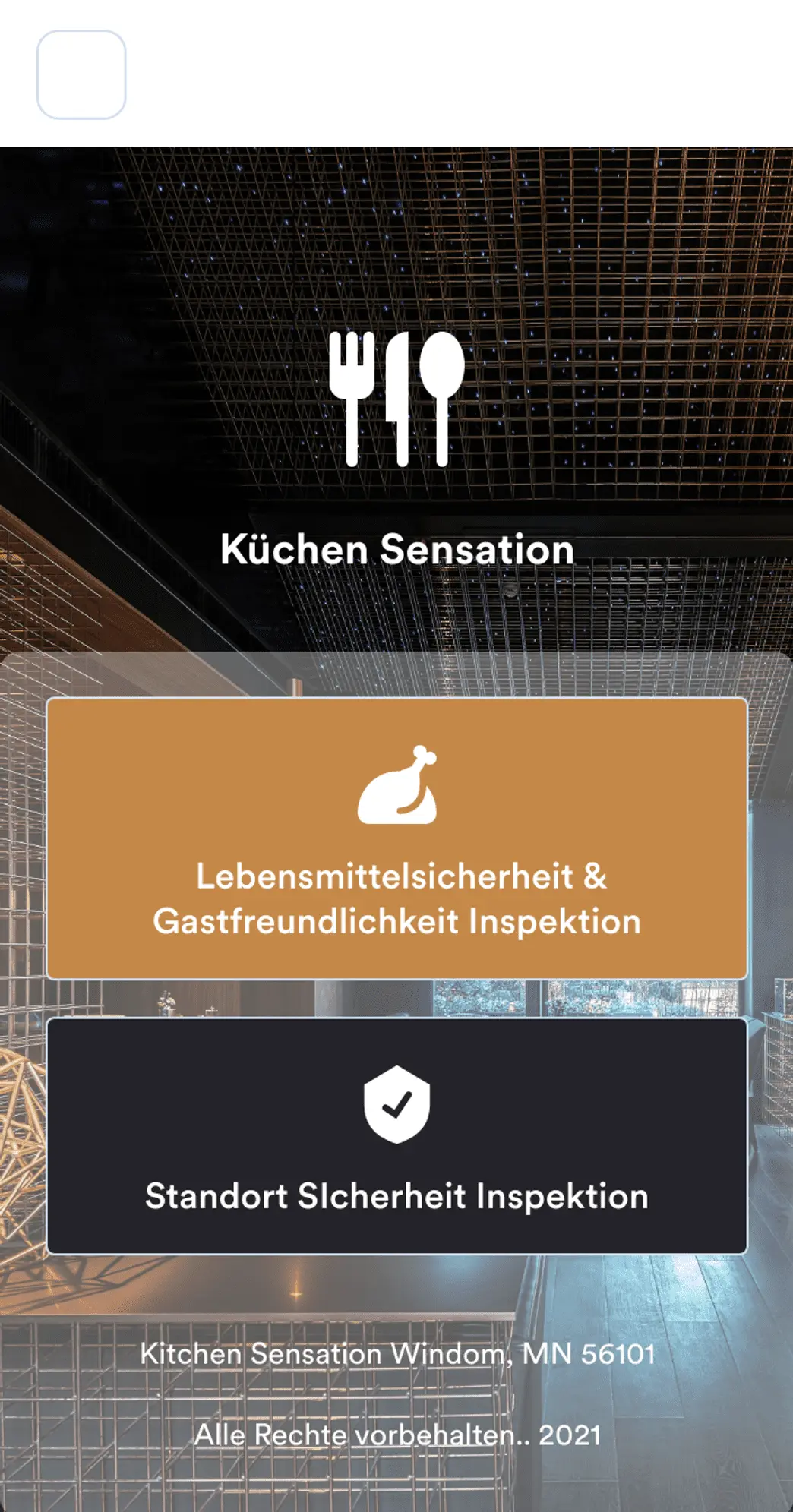 Restaurant Checkliste App