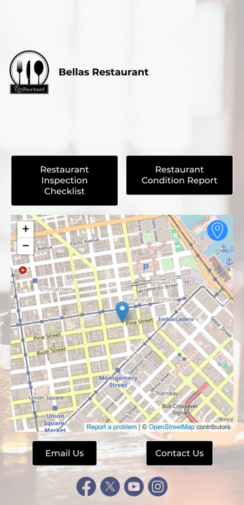 Restaurant Health Inspection App Template