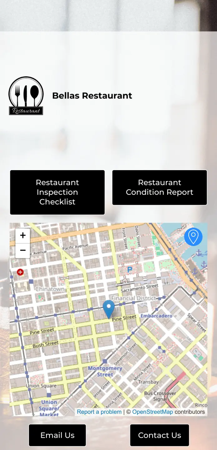 Restaurant Health Inspection App