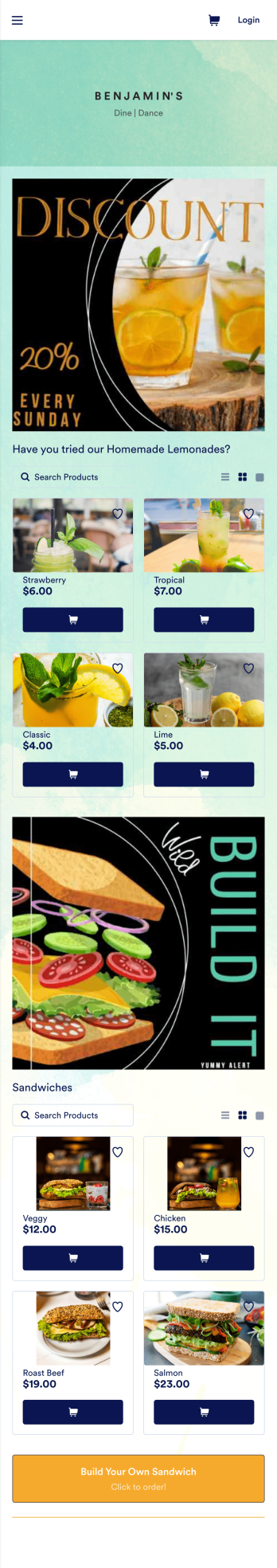 Restaurant Instagram Bio Link App Template