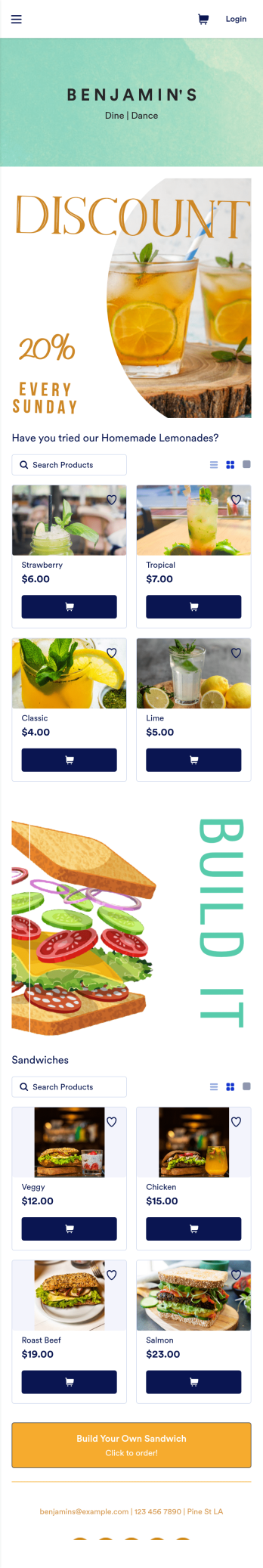 Restaurant Instagram Bio Link App Template