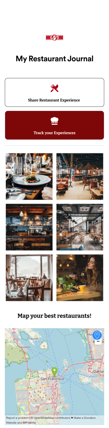 Restaurant Journal App Template
