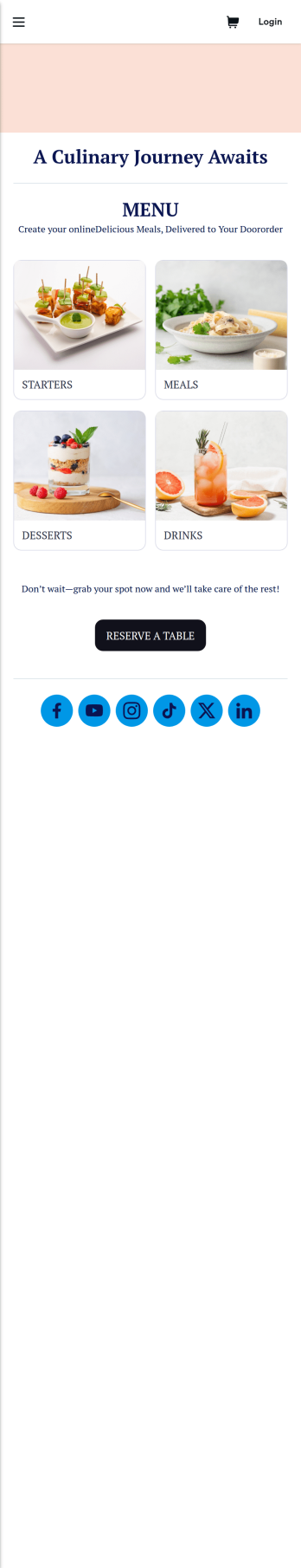 Restaurant Menu App Template