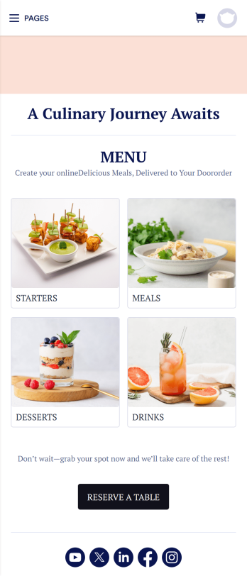 Restaurant Menu App Template