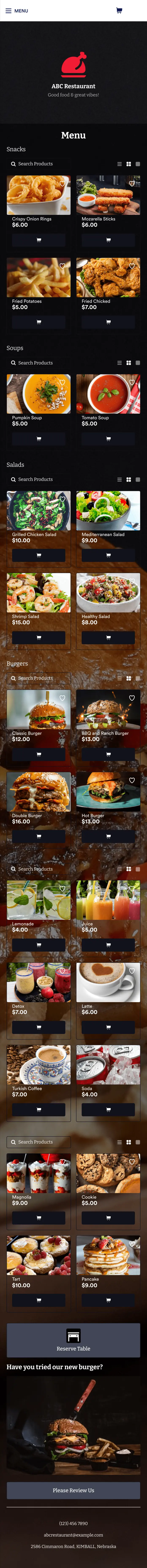 Restaurant Mobile App