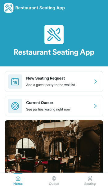 Restaurant Seating App Template
