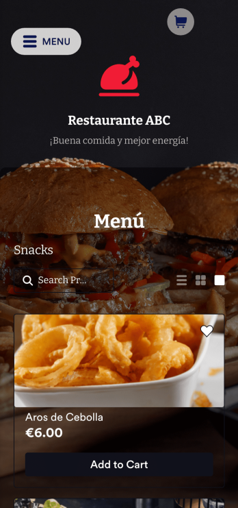 Restaurante Móvil App Template