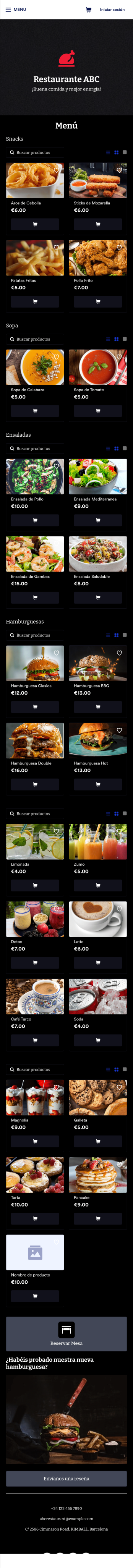 Restaurante Móvil App