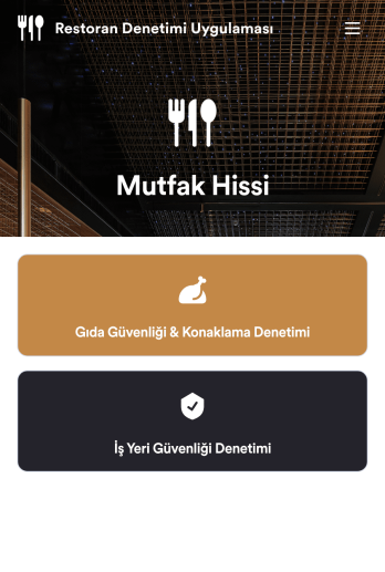 Restoran Kontrol Listesi Uygulama Șablonu