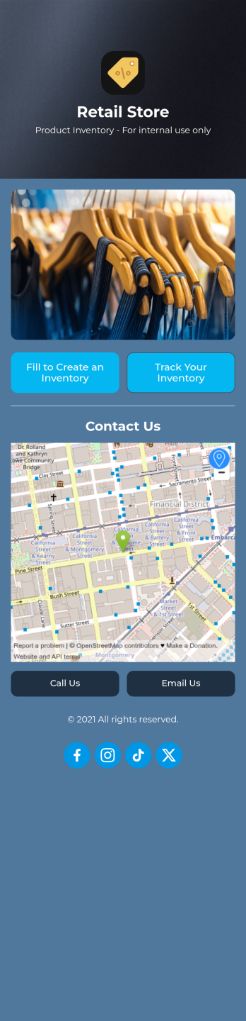 Retail Inventory App Template
