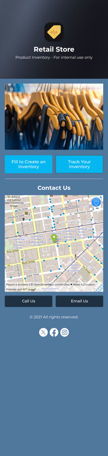 Retail Inventory App Template