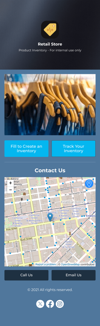 Retail Inventory App Template