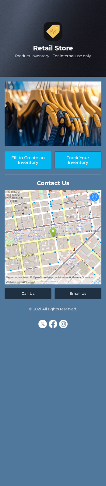 Retail Inventory App Template