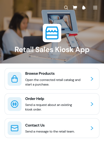 Retail Sales Kiosk App Template