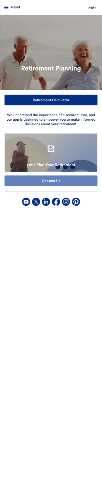 Retirement Planning App Template