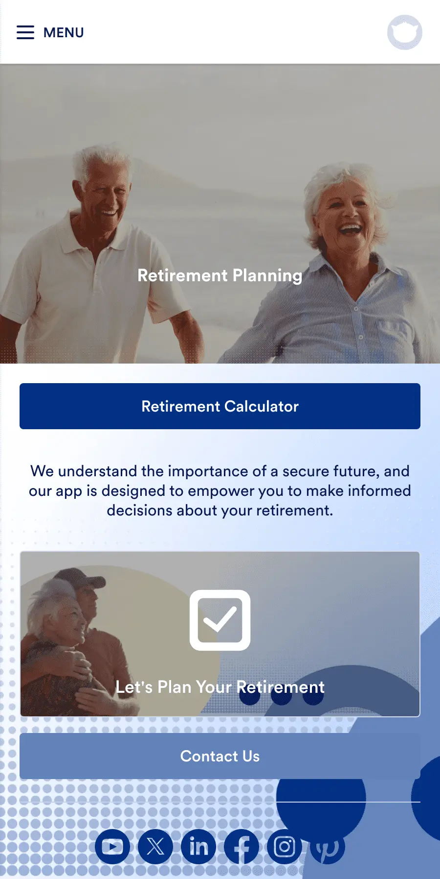 Retirement Planning App Template Jotform