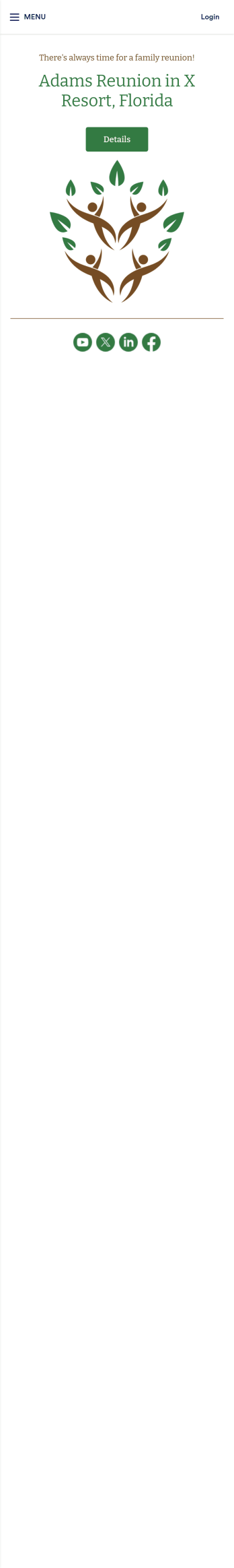 Reunion App Template