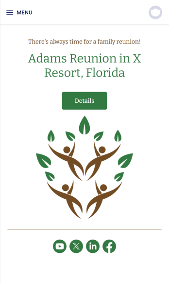 Reunion App Template