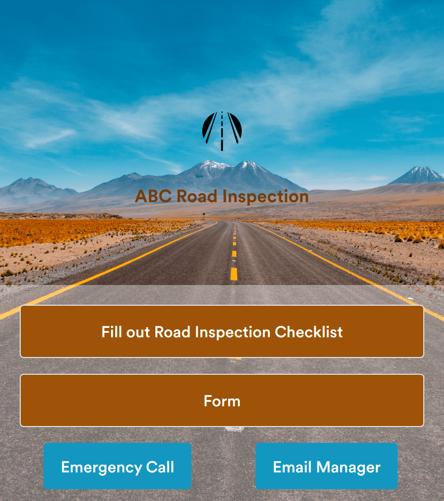 Road Inspection App Template | Jotform