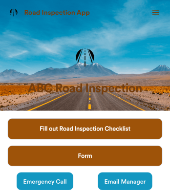 Road Inspection App Template