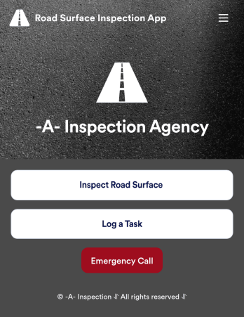 Road Surface Inspection App Template