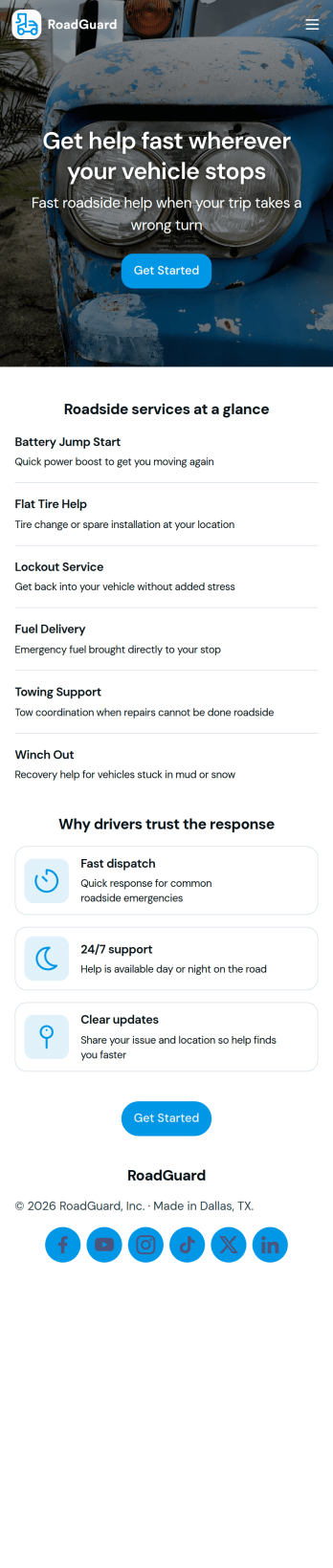 Roadside Assistance Job App Template